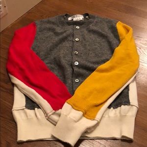 Comme de Garçon colorful cardigan sweater